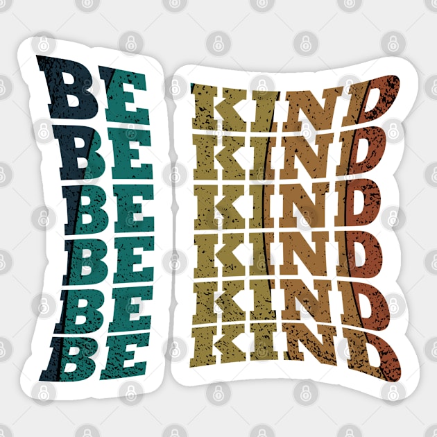 be kind vintage Sticker by omitay